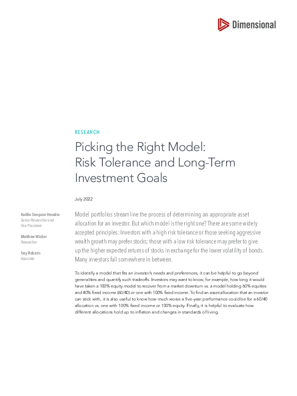 Picking the Right Model: Risk Tolerance and Long‑Term Investment Goals (UK)