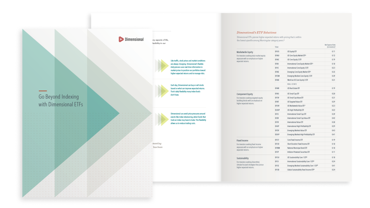 Go Beyond Indexing with Dimensional ETFs