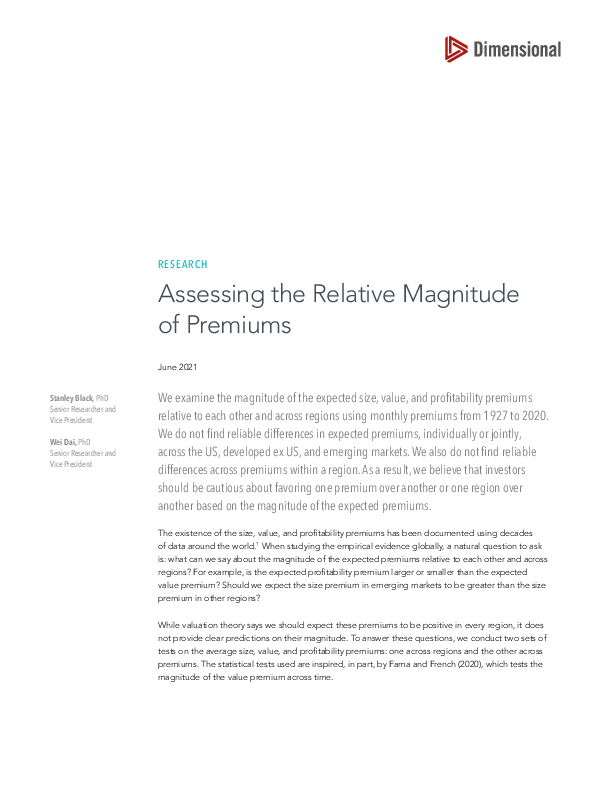 CE Credit On Demand_MJ Assessing the Relative Magnitude of Premiums