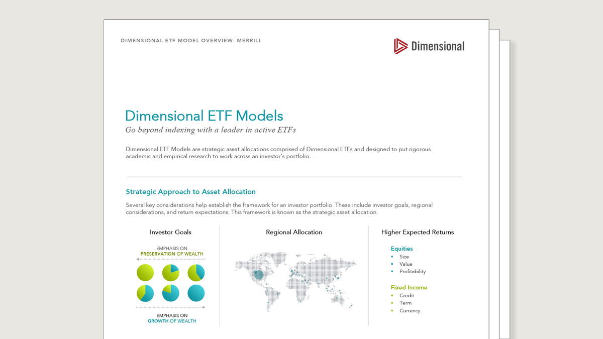 Dimensional ETF Models Overview