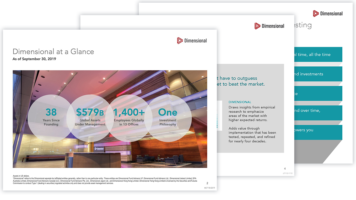 Dimensional Overview Presentation