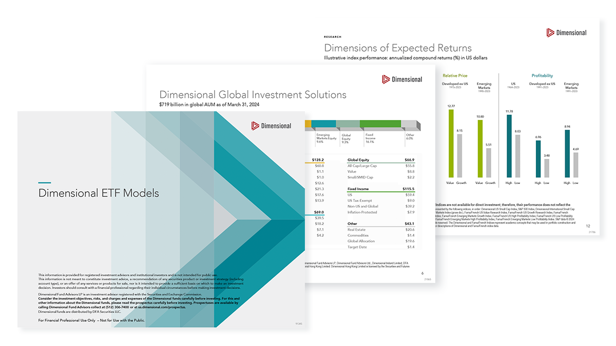 Dimensional ETF Models: Pitch Book