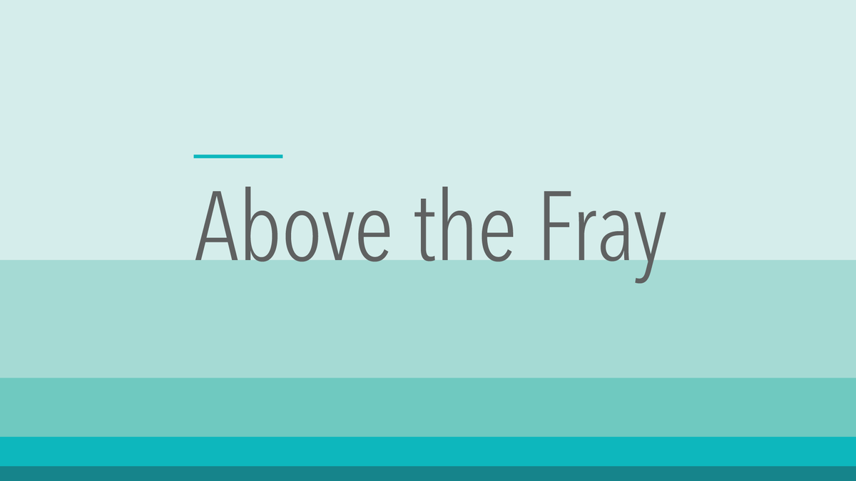 Subscribe to Above the Fray