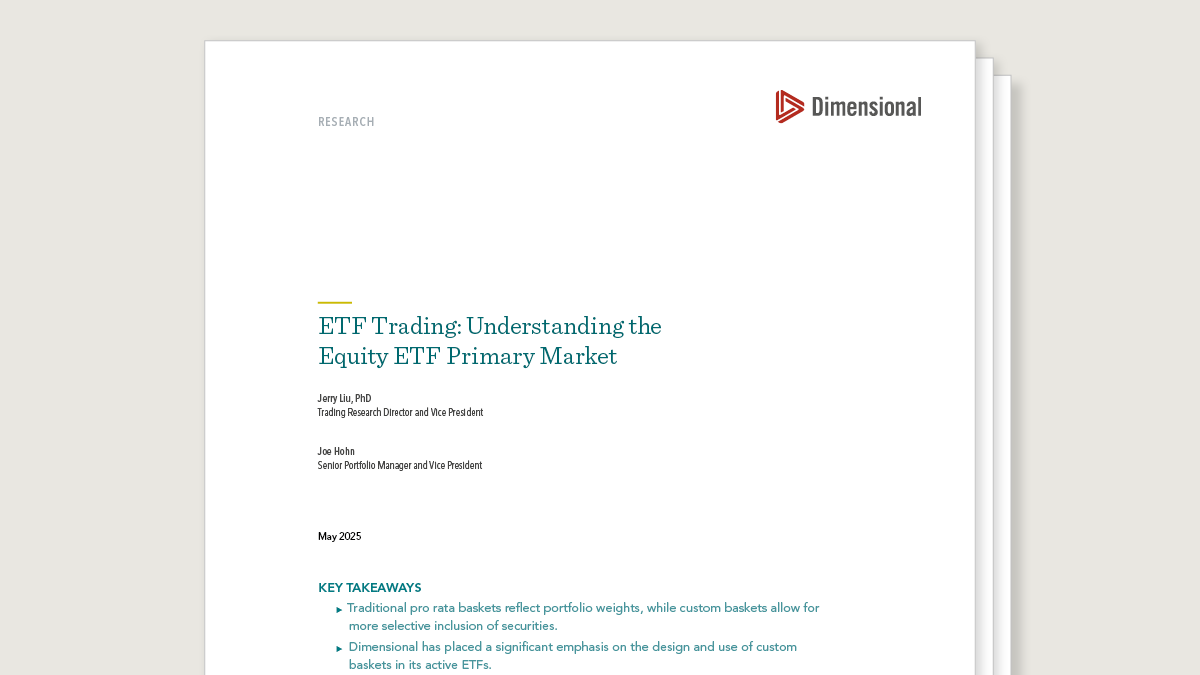 ETF Trading: Understanding the Equity ETF Primary Market