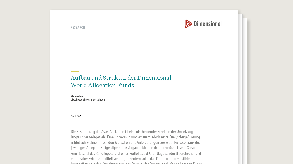 Aufbau und Struktur der World Allocation Funds