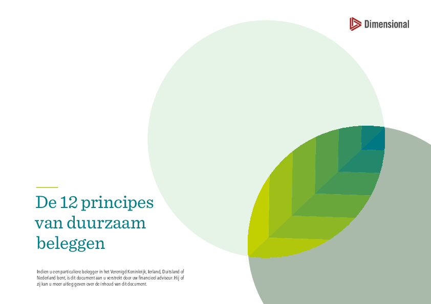 De 12 principes van duurzaam beleggen
