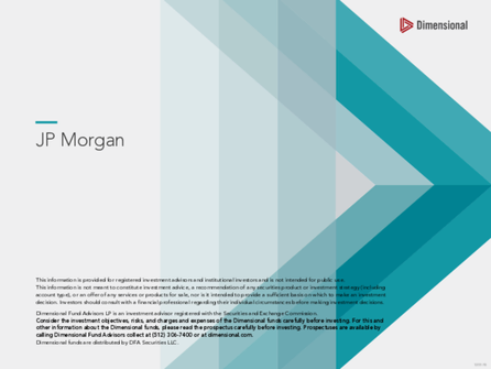JP Morgan Multi-Strategy Deck