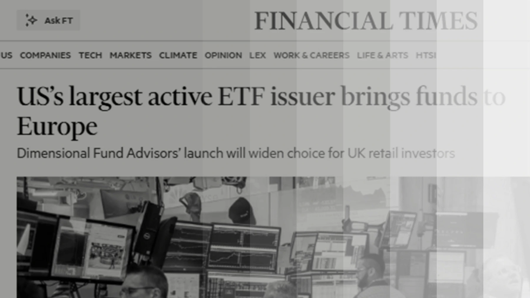Financial Times: US’s Largest Active ETF Issuer Brings Funds to Europe