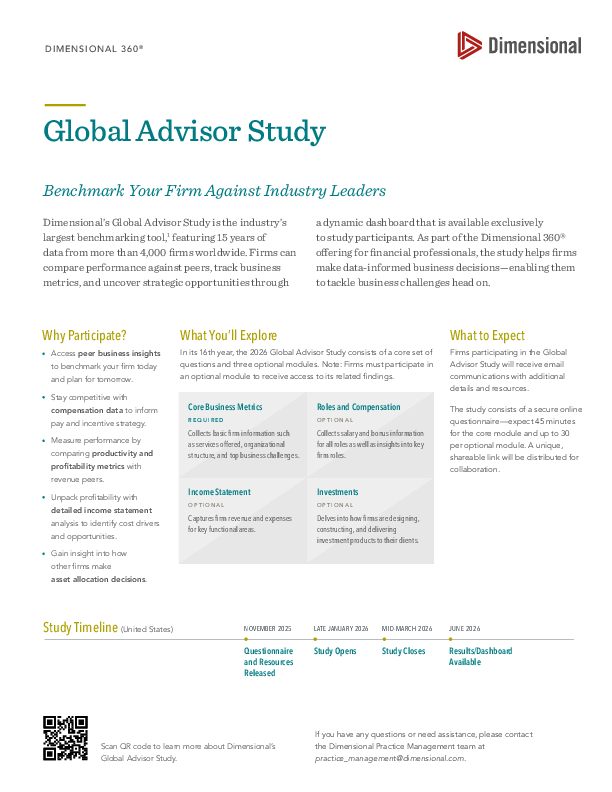 2026 Global Advisor Study Brochure