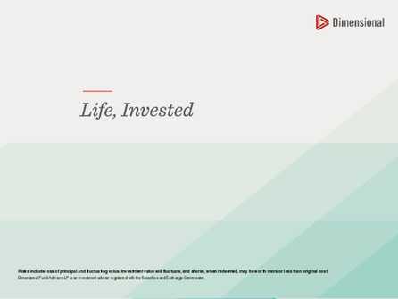 Life, Invested™ Investor Slides