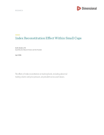 Index Reconstitution Effect Within Small Caps