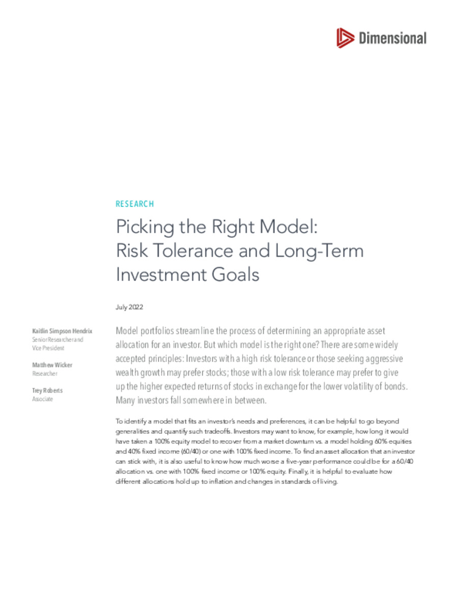 Picking the Right Model: Risk Tolerance and Long‑Term Investment Goals (UK)
