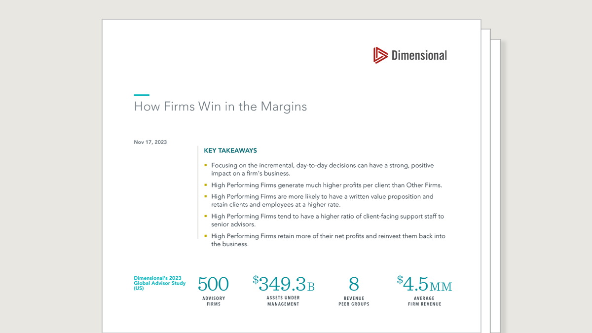 How Firms Win in the Margins