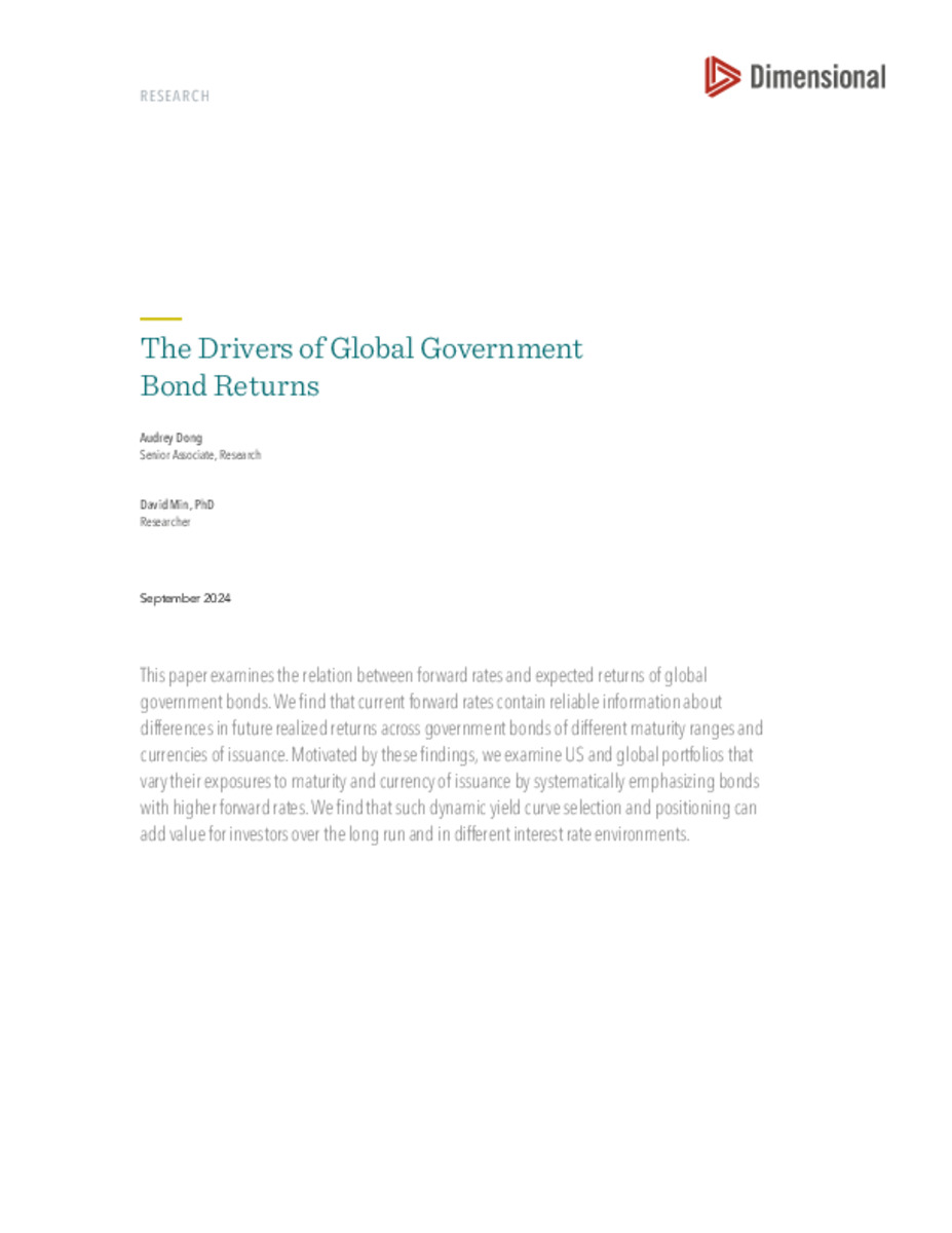 The Drivers of Global Government Bond Returns