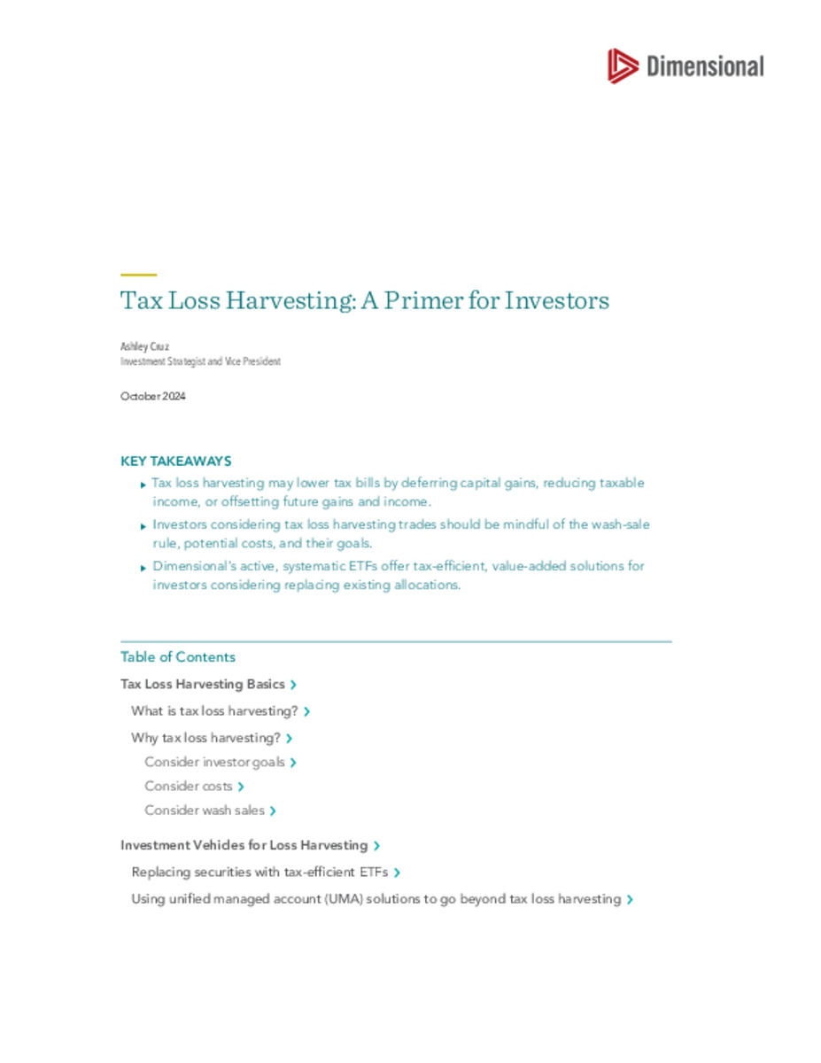 Tax Loss Harvesting: A Primer for Investors
