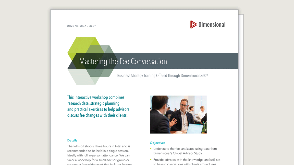 Mastering the Fee Conversation Workshop