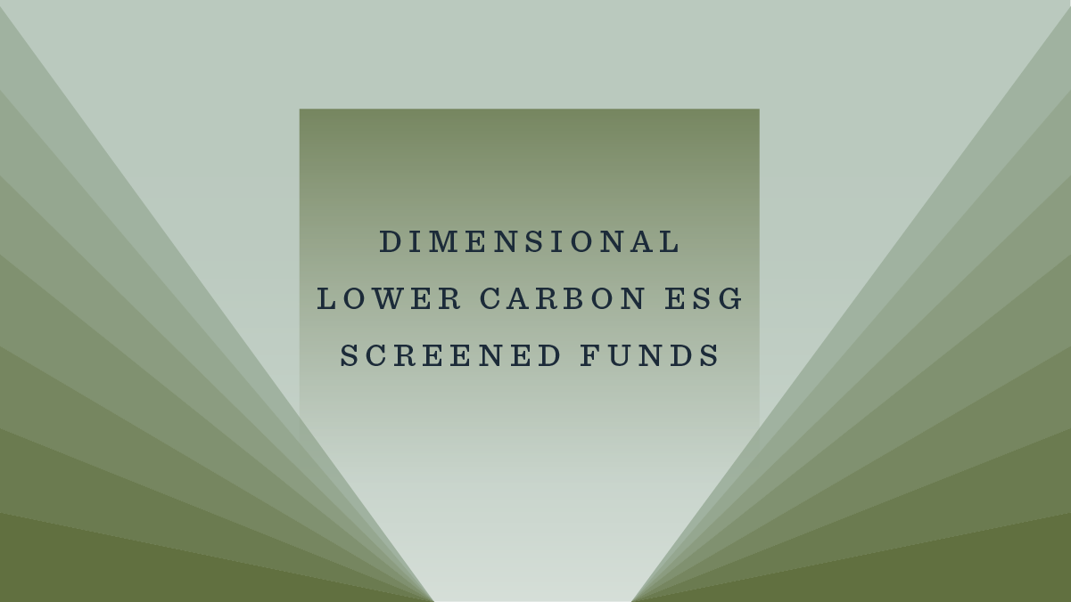 Dimensional Launches Sustainability Funds Targeting Emerging Markets Equity and Global Short